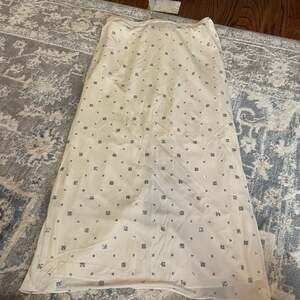 Tibi Embellished Crystal Print Midi Length Skirt w/ Tags - Neutrals Skirt